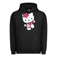 Pigment Black kitty Urban Hoodie - PixelWave