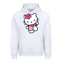 White kitty Urban Hoodie - PixelWave