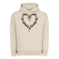 Pigment French Oak bichota heart for women,cute music t shirt Urban Hoodie - PixelWave