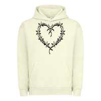 Pigment Pistachio bichota heart for women,cute music t shirt Urban Hoodie - PixelWave