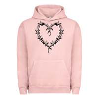 Pigment Salmon bichota heart for women,cute music t shirt Urban Hoodie - PixelWave
