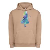 Pigment Burro watercolor splatter alice in wonderland t shirt design Urban Hoodie - PixelWave