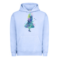 Pigment Grape Ice watercolor splatter alice in wonderland t shirt design Urban Hoodie - PixelWave