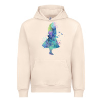 Sandshell watercolor splatter alice in wonderland t shirt design Urban Hoodie - PixelWave