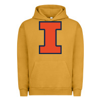 Pigment Peanut Butter illinois fighting illini Urban Hoodie - PixelWave