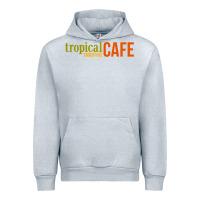 Heather Grey Tropical Smoothie Urban Hoodie - PixelWave