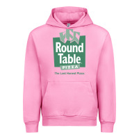 Fuchsia Pink round table pizza Urban Hoodie - PixelWave