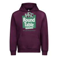 Mauve Wine round table pizza Urban Hoodie - PixelWave