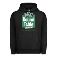 Pigment Black round table pizza Urban Hoodie - PixelWave