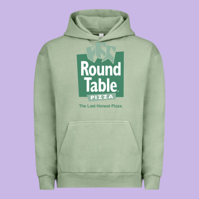 Round Table Pizza Urban Hoodie Designed By Pixelwave