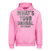 Fuchsia Pink what's your damage, heather   heathers Urban Hoodie - PixelWave