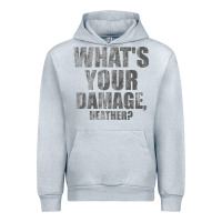 Heather Grey what's your damage, heather   heathers Urban Hoodie - PixelWave