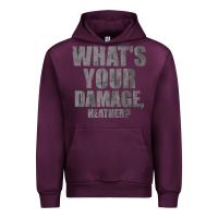 Mauve Wine what's your damage, heather   heathers Urban Hoodie - PixelWave