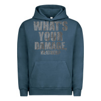 Pigment Midnight Navy what's your damage, heather   heathers Urban Hoodie - PixelWave