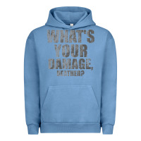 Pigment Pebble Blue what's your damage, heather   heathers Urban Hoodie - PixelWave