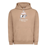 Pigment Burro liberation to all vegan vegetarian food animal love Urban Hoodie - PixelWave