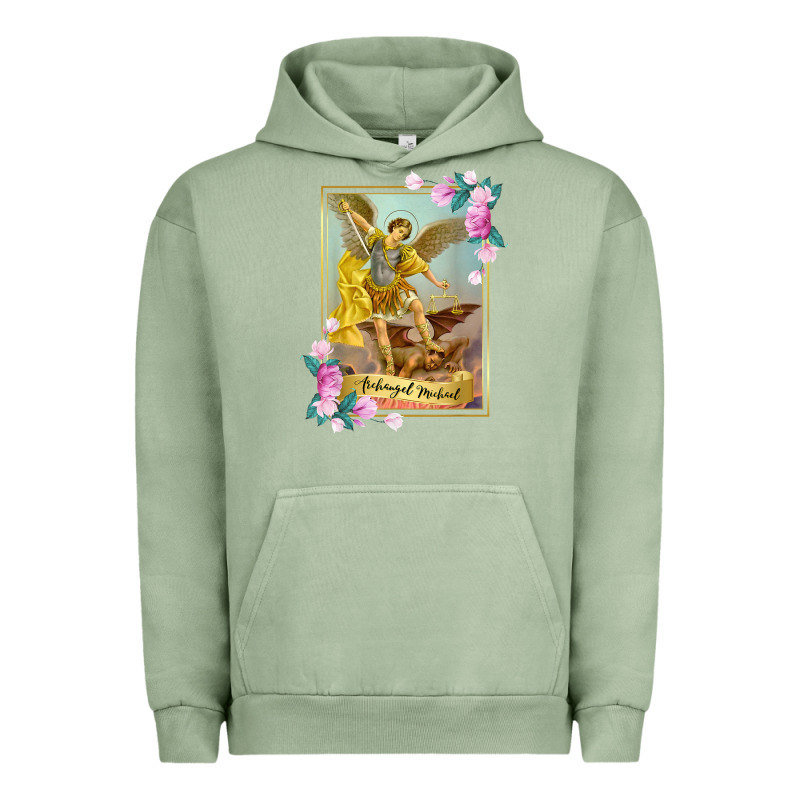 St Michael The Archangel - Protector Catholic Church Angel Urban Hoodie by PixelWave | Teevron