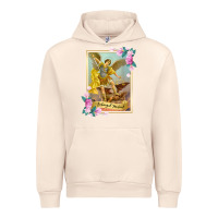 Sandshell St Michael the Archangel - Protector Catholic Church Angel Urban Hoodie - PixelWave