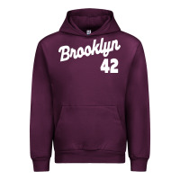 Mauve Wine brooklyn 42 Urban Hoodie - PixelWave
