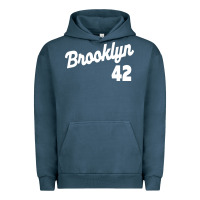 Pigment Midnight Navy brooklyn 42 Urban Hoodie - PixelWave