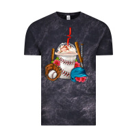 Cloud Black Baseball Frappe Coffee Vintage Tee - FaDigitalArtStudio