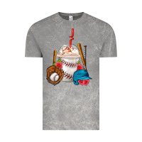 Cloud Rock Baseball Frappe Coffee Vintage Tee - FaDigitalArtStudio