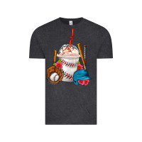 Vintage Black Baseball Frappe Coffee Vintage Tee - FaDigitalArtStudio