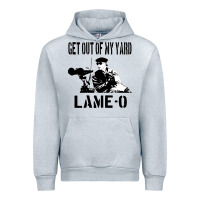 Heather Grey get out of my yard lame o the burbs quote the burbs Urban Hoodie - Craftify
