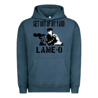 Pigment Midnight Navy get out of my yard lame o the burbs quote the burbs Urban Hoodie - Craftify