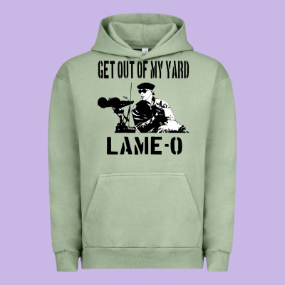 Get Out Of My Yard Lame O The Burbs Quote The Burbs Urban Hoodie Designed By Craftify