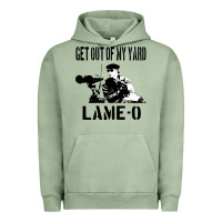 Pigment Oil Green get out of my yard lame o the burbs quote the burbs Urban Hoodie - Craftify