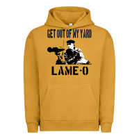 Pigment Peanut Butter get out of my yard lame o the burbs quote the burbs Urban Hoodie - Craftify