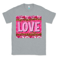 Heather Grey Love Valentine's day tumbler Classic Tee - HowdyJamesFarm