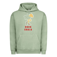 Pigment Oil Green Vintage jayhawk ku Urban Hoodie - Craftify
