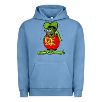 Pigment Pebble Blue Official Rat Fink Original Merchandise 1 Urban Hoodie - Craftify