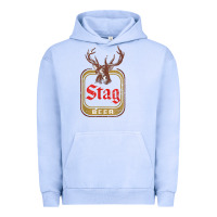 Pigment Grape Ice Vintage Stag Beer, distressed Urban Hoodie - Craftify