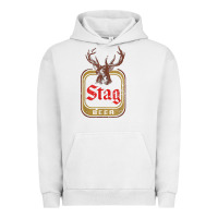 Pigment Lunar Rock Vintage Stag Beer, distressed Urban Hoodie - Craftify