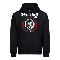 Black MacDuff Clan Scottish Name Coat Of Arms Tartan Urban Hoodie - Craftify