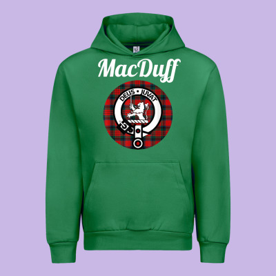 Macduff Clan Scottish Name Coat Of Arms Tartan Urban Hoodie Designed By Craftify