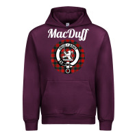Mauve Wine MacDuff Clan Scottish Name Coat Of Arms Tartan Urban Hoodie - Craftify