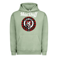 Pigment Oil Green MacDuff Clan Scottish Name Coat Of Arms Tartan Urban Hoodie - Craftify