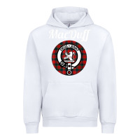 White MacDuff Clan Scottish Name Coat Of Arms Tartan Urban Hoodie - Craftify