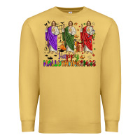 Antique Gold san judas happy  hallothanksmas Premium Sweatshirt - JahusDesignShop