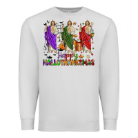 Dove Grey san judas happy  hallothanksmas Premium Sweatshirt - JahusDesignShop
