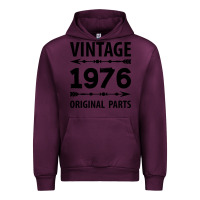 Mauve Wine VINTAGE 1976 ORIGINAL PARTS Urban Hoodie - Craftify