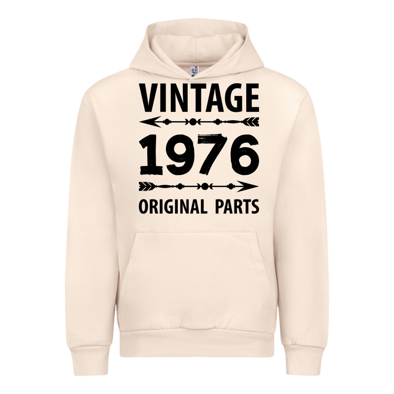 Vintage 1976 Original Parts Urban Hoodie by Craftify | Teevron