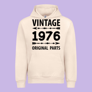 Vintage 1976 Original Parts Urban Hoodie Designed By Craftify