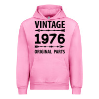 Fuchsia Pink VINTAGE 1976 ORIGINAL PARTS Urban Hoodie - Craftify