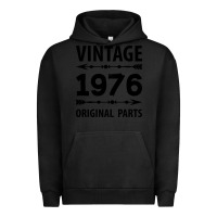 Pigment Black VINTAGE 1976 ORIGINAL PARTS Urban Hoodie - Craftify