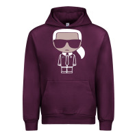 Mauve Wine KARLS LAGERFELDS Urban Hoodie - Craftify